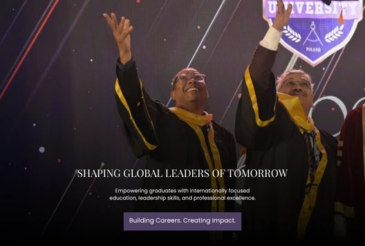 Graduates and university officials celebrating success at Central Global University Convocation, emphasizing global leadership and academic excellence.